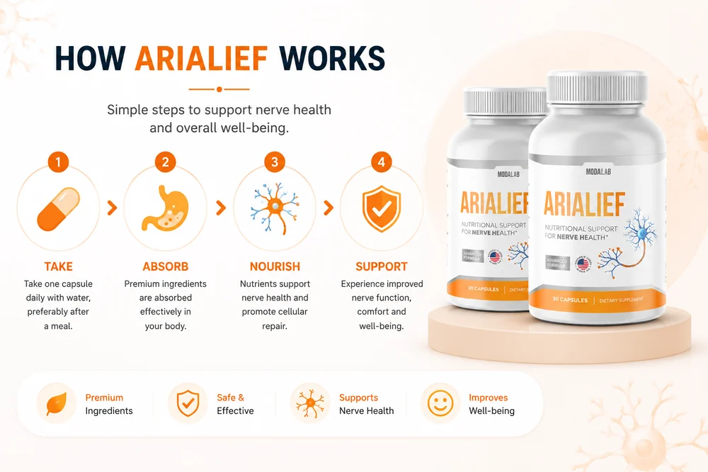 AriaLief nerve health support formula